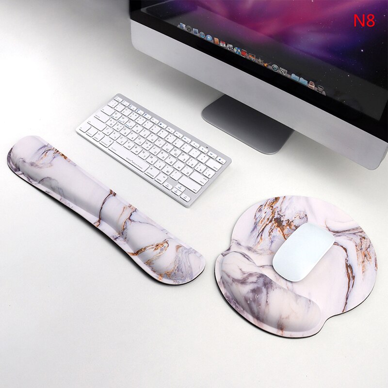 1Pc Keyboard Wrist Rest Pad Mouse Keyboard Wrist Rest Support Pad Set Ergonomic Wrist Cushion Support With Memory Foam: N8