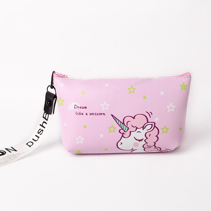 Bolsa de cosméticos de unicornio de Estuche De Viaje bolsa de maquillaje de lavado impermeable portátil estuche de lápices para niños estuche organizador de lápices para estudiantes: big-3