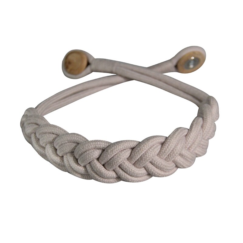1 bit handgjord väv gardin tieback hem dekorativa rumstillbehör fönster draperi rep backspärlor gardin hållare spänne slips: Rosa