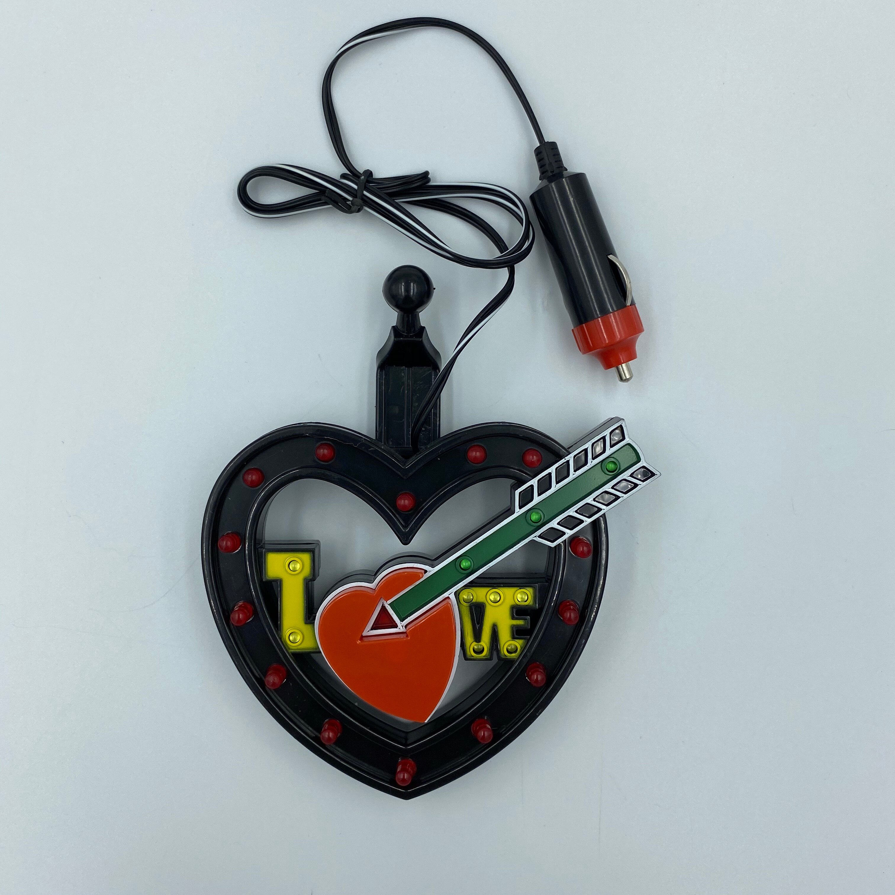 Wedding LED Car Decoration Atmosphere Lamp Black Heart Light DJ RGB Colorful Music Sound Lamp Decorative Light Love