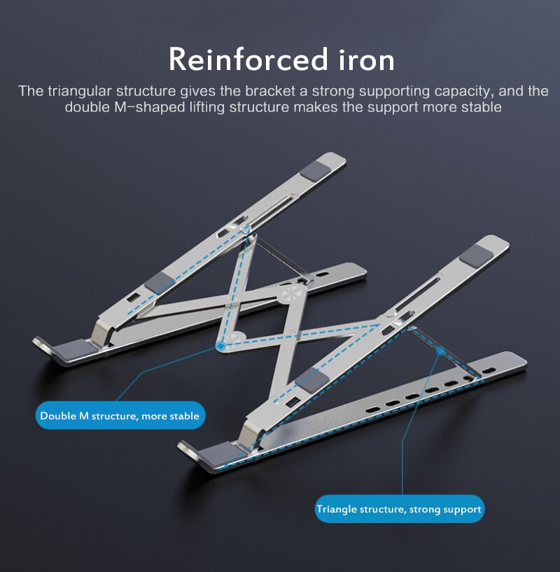 Aluminum Alloy Notebook Computer Cooling Bracket Desk Bracket Board Laptop Tablet Computer Can Be Raised And Lowered