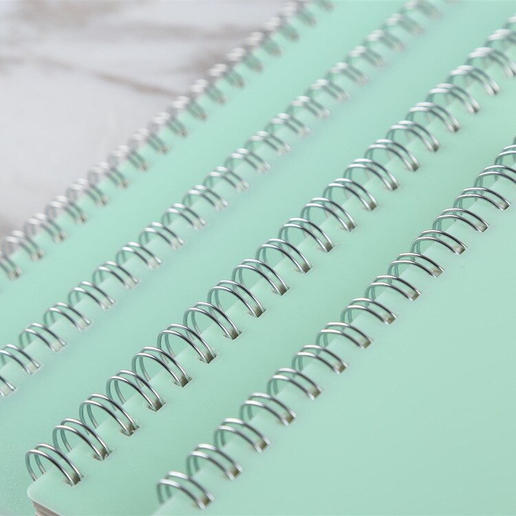 Cuaderno de espiral en blanco con bloc de notas de espiral planeador diario semanal, A4 B5 A5 A6