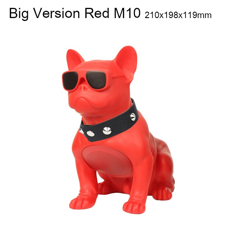 Grote Bulldog Draadloze Bluetooth Speaker Draagbare Fm Zware Bas 3D Geluidskwaliteit Surround Radio Multifunctionele Kaart Subwoofer: M10 Big Red