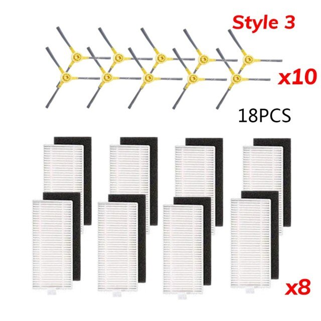 Kit d'accessoires pour aspirateur Robot IKOHS Netbot S15, filtre, brosse principale, accessoires de nettoyage ménager pour la maison: G