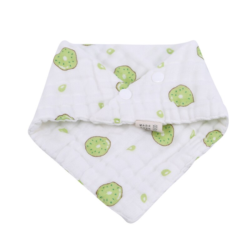 Baby Bib - 100% Cotton - Soft Fruit Style - Cartoon Pattern - Unisex