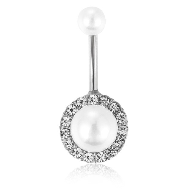 Piercing de nombril en titane pour femme, bijoux de corps, boucles d&#39;oreille, de ventre, à la: G