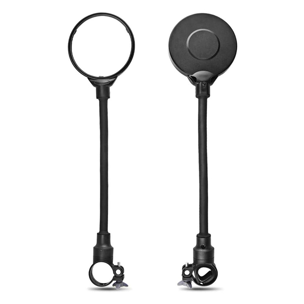 Aanbieding-Verstelbare Ronde Zijspiegel Professionele Veiligheid Fiets Links Rechts Slang Onderdelen Rear View Flexibele Vervanging, 1 Pcs