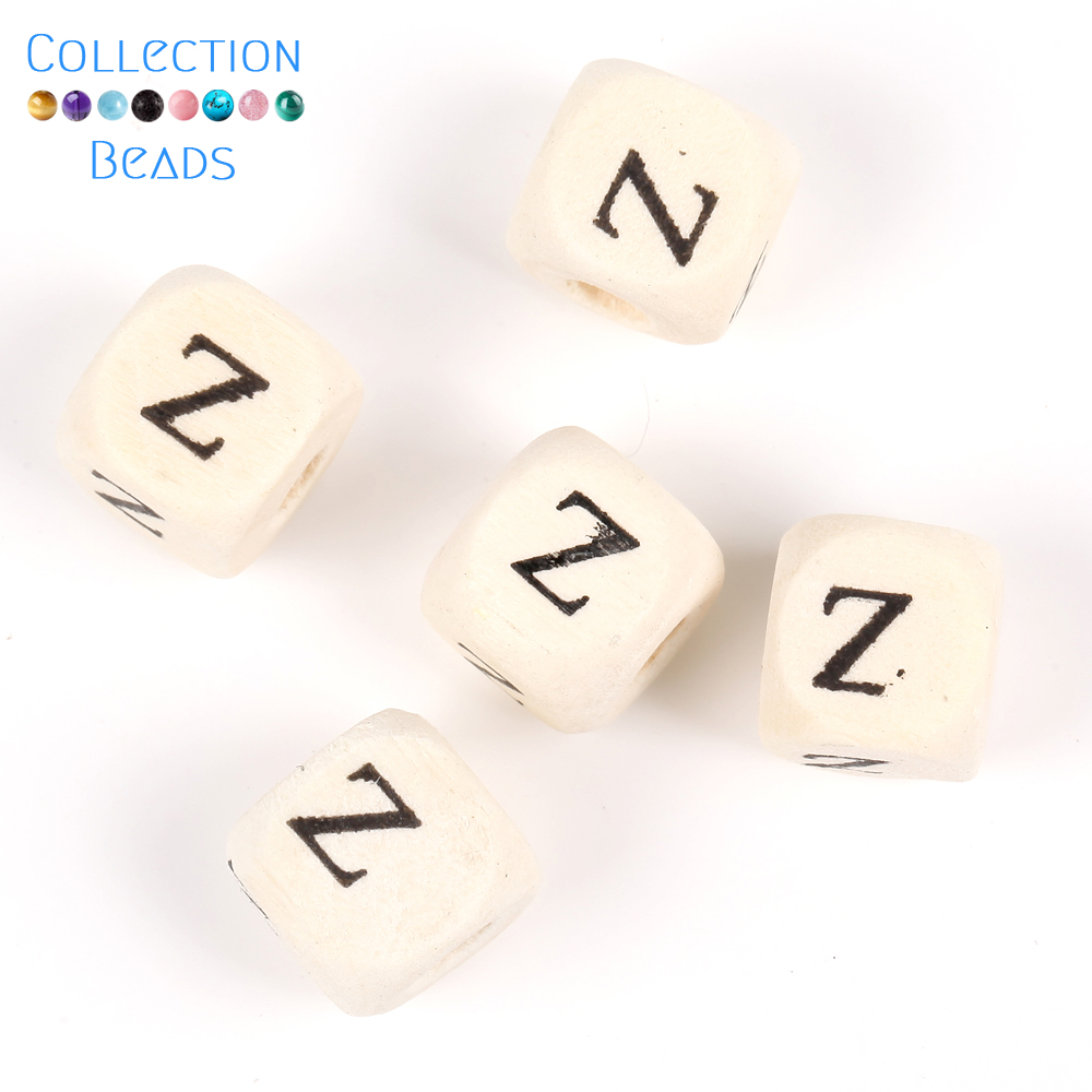 50-200 Uds. Cuentas de alfabeto con letras de madera mezcladas naturales, cuentas espaciadoras sueltas para pulsera DIY, fabricación de joyas, accesorios hechos a mano