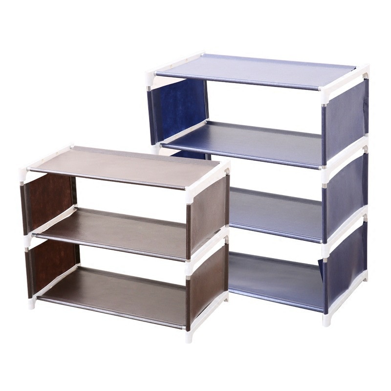 Skostativ aluminium metall stående skoställ diy skor förvaringshylla hem arrangör tillbehör skor rack
