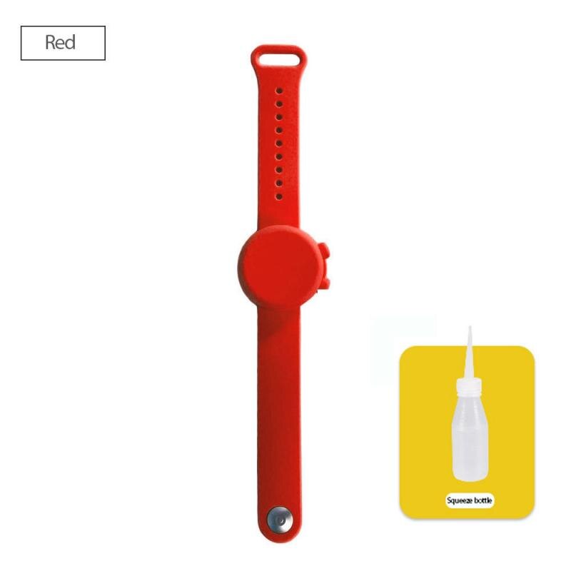 Hand Sanitizer Disinfectant Silicone Bracelet Durable Wristband Hand Sanitizer Bracelet For Children With Soap Dispenser Cocina: Yellow