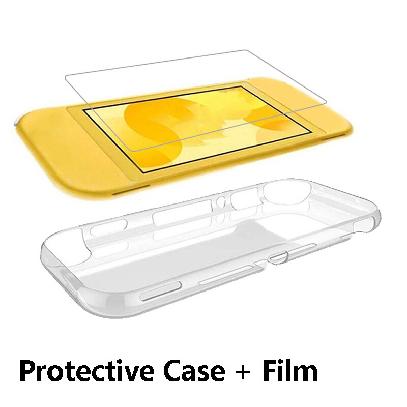 Voor Nintendo Schakelaar Lite Beschermhoes Film Gehard Glas Screen Protector Anti-Slip Ultra-Dunne Case Voor Nintendo schakelaar Lite