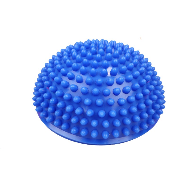 Palla da yoga da 16cm punto di massaggio gonfiabile in PVC mezza misura palla equilibrio allenatore stabilizzatore palestra Pilates palla di bilanciamento fitness: Blu
