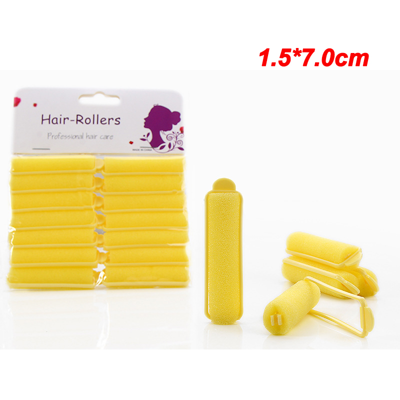 Rulos de esponja para el pelo con hebilla, rulos de espuma con cierre de bloqueo de Pilar suave, rizadores de pelo de 20mm, formadores de onda, 1544, 2 paquetes: Verde