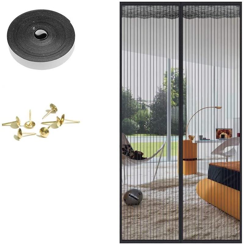 Magnetisk myggenet dørnet anti flue insekt mygge dørskærm anti-myg magnetisk gardin net til dør beskyttelsesnet