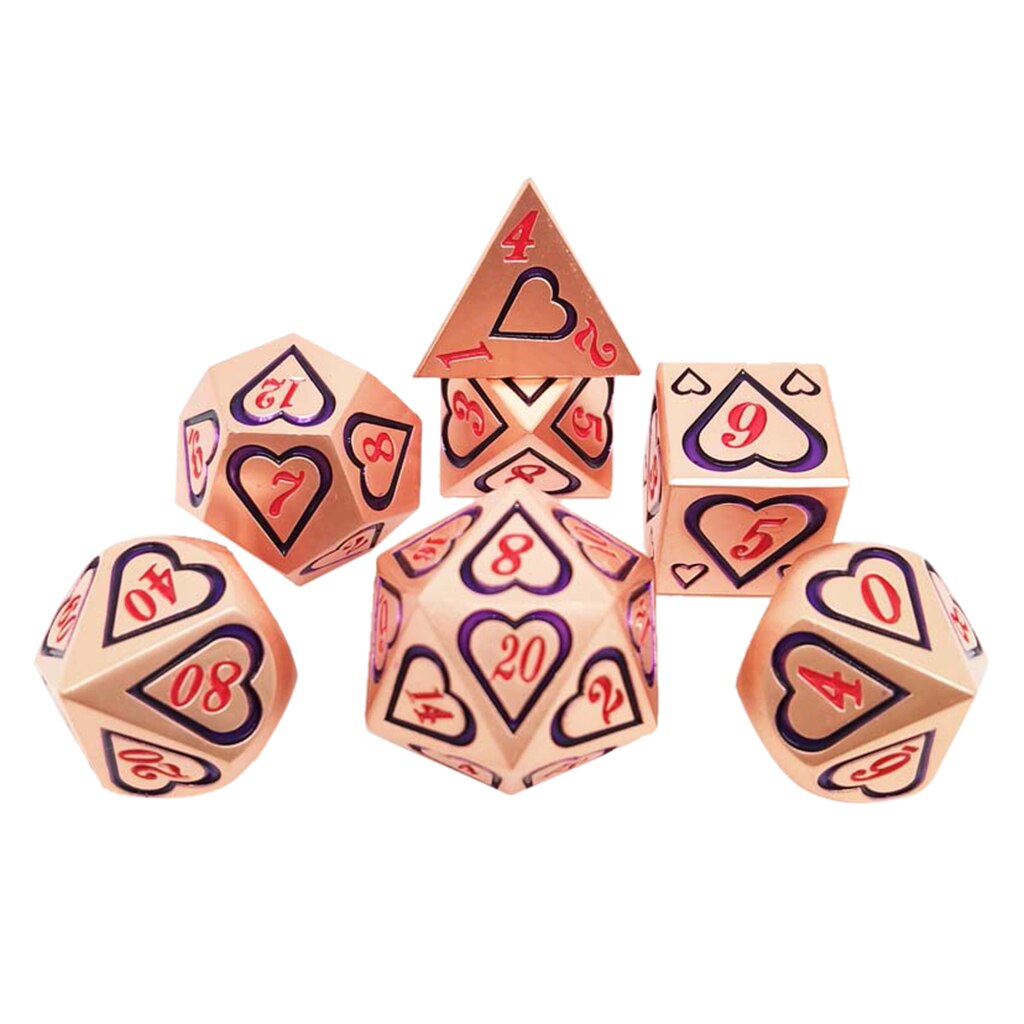 7Pcs Polyhedrale Dobbelstenen Set Voor Mtg Dnd Trpg Rollenspel Board Game Rekwisieten Levert D4 D6 D8 D10 D12 d20Multi Side Dobbelstenen: Style 8