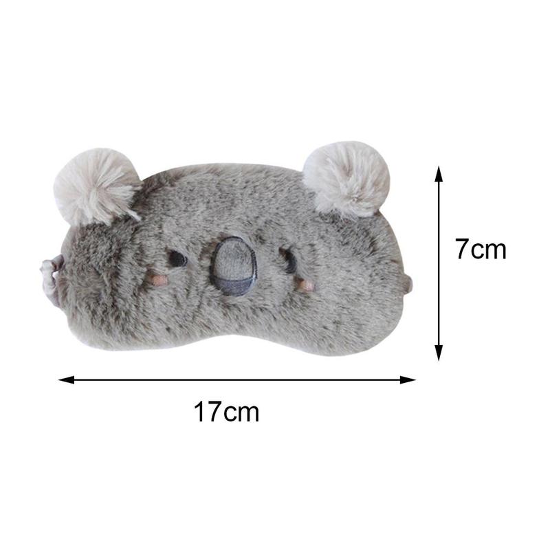 1Pc Koala Cartoon Slaap Masker Natuurlijke Slapen Eye Mask Shade Cover Eye Patch Vrouwen Mannen Zachte Draagbare Blinddoek Reizen ooglap