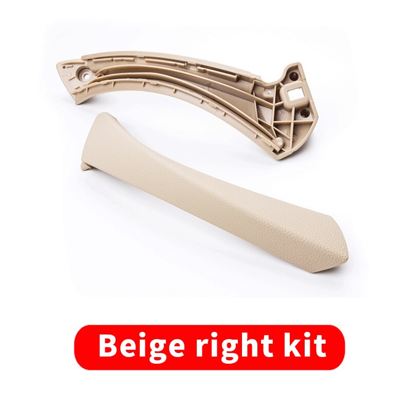 For BMW 3 Series E90 E91 E92 Original Inner Door Handle Panel Pull Trim Black Beige Gray Right Left Cover 2004 Accessories: Beige right kit