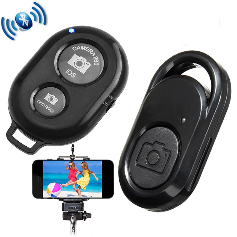Telefoon Bluetooth-Compatibele Draadloze Afstandsbediening Sluiter Statief Selfie Stok Shutter Camera Controller Zelfontspanner Afstandsbediening