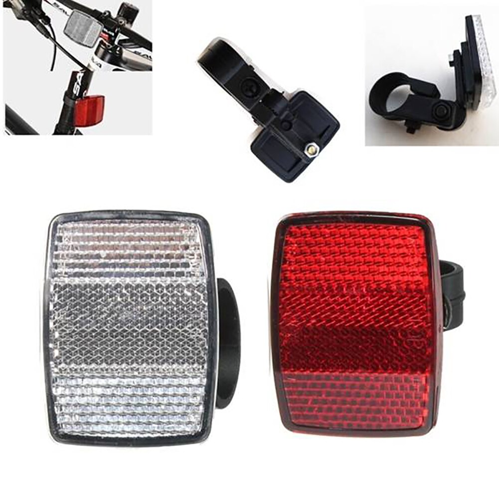 EMVANV Universele Fiets Veiligheid Reflector, Fiets Fietsen Veiligheid Voor Achter Reflectoren, Rood Waarschuwingslampje voor Bike