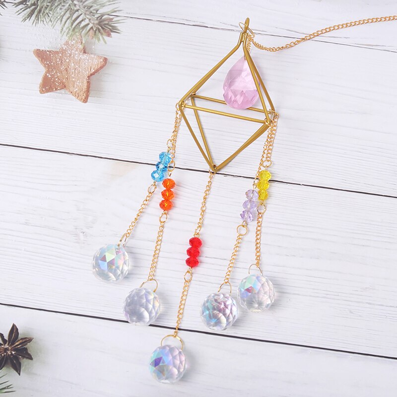 Sun Catchers Crystal Pendant Light Catcher Rainbow Chaser Hanging Wind Chimes