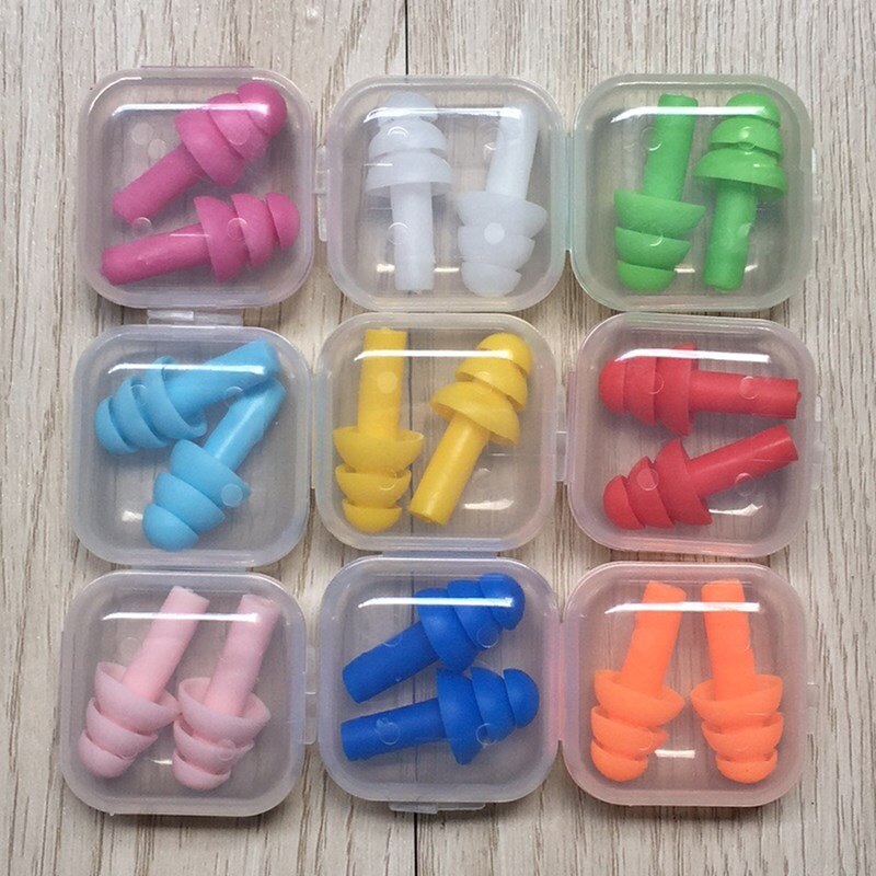 Bouchons d'oreilles en Silicone, 5 paires, Anti-ronflement, pour voyage, sommeil, réduction du bruit, protection pour la natation