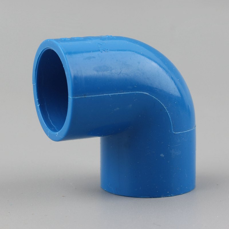 20 25 32 40 50mm Ellenbogen Anschluss PVC Wasser Versorgung Rohr 90 Grad Gemeinsame Kunststoff Wasser Rohr Armaturen Bewässerung zubehör: 25mm / Blau