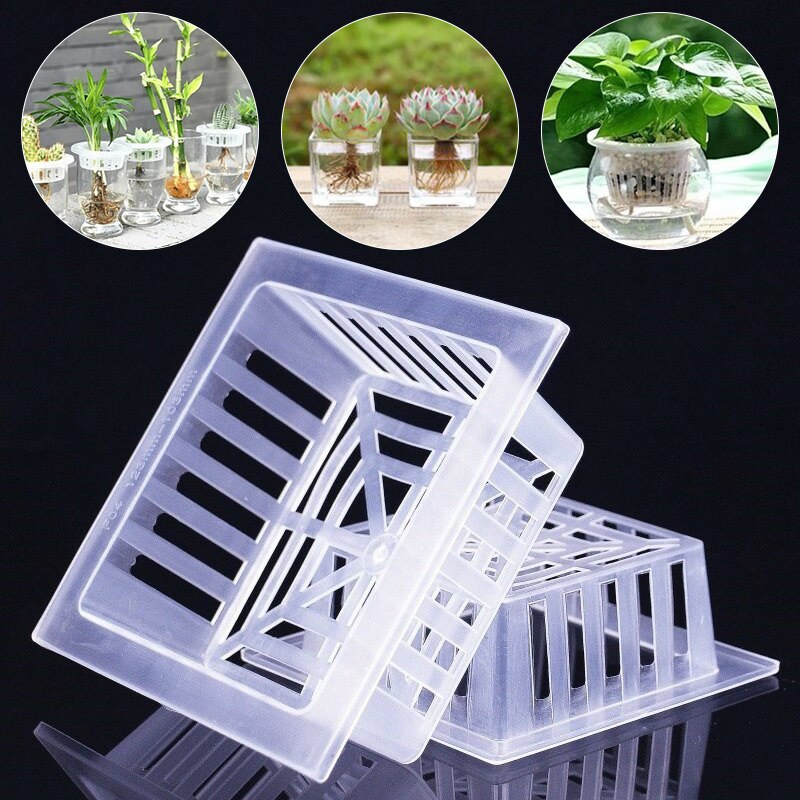Maceta hidropónica de malla para cultivo de plantas, vaso con malla, cesta hidropónica para cultivo de plantas aeropónicas, clon, planta de vivero sin depósito, suministros de jardín