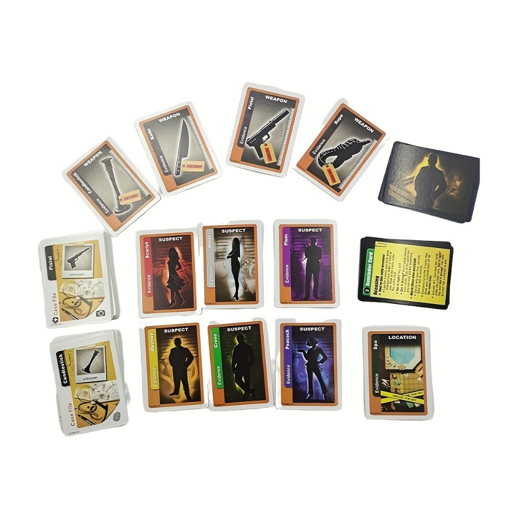 Newest Cluedo Card Game Classic Mystery Game Entertainment Multiplayer Interactieve Kaarten Board Game Cards