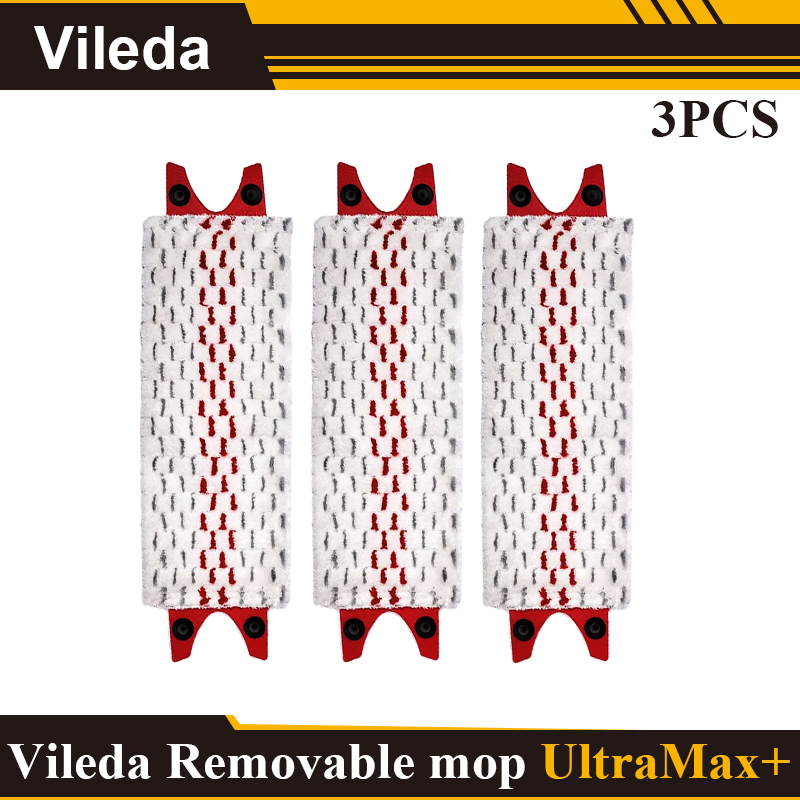 For Vileda UltraMax Microfiber Floor Mop Pad Reusable Flat Spin Mop Cloth Replacement Quick Drying Machine Washable: Light Grey