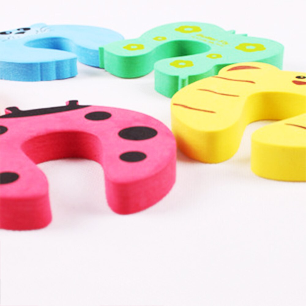 5/10 Stuks Veel Baby Veiligheid Leuke Dier Veiligheid Deur Baby Kaart Lock Pasgeboren Kind Vinger Protector