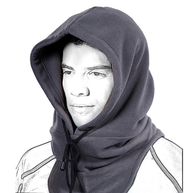 Sally-mascarilla facial completa para hombre y mujer, gorro de forro polar, pasamontañas de cuello, capucha más cálida, deportes de invierno, esquí, máscara táctica: 3061 gray
