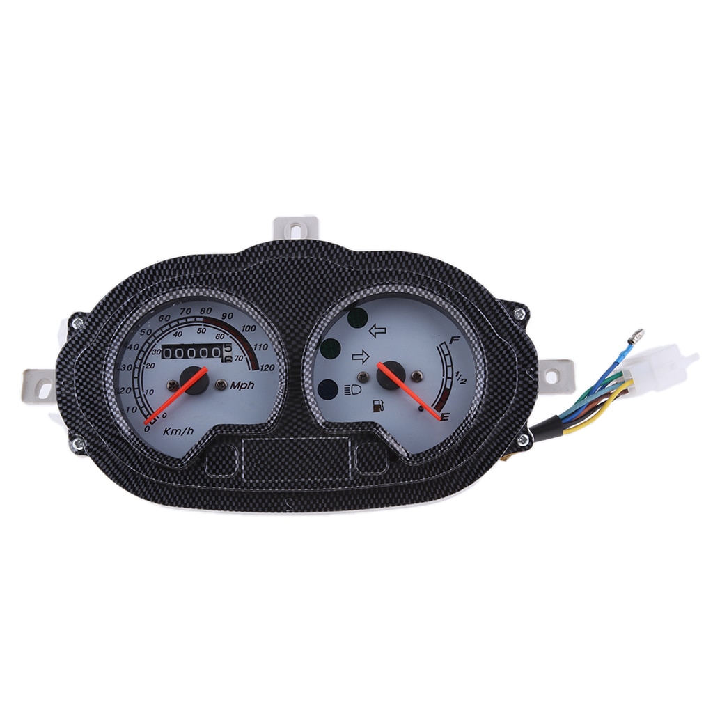 Scooter ATV Speedometer Gas Gauge Battery Level Retro Style Instrument Panel