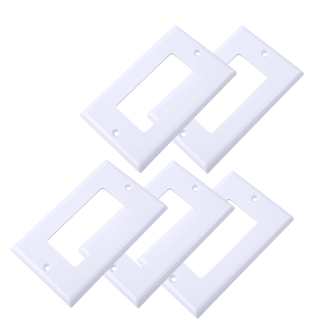 LETAOSK 5pcs/10pcs Faceplate Blank Wall Outlet Socket Plate Keystone Jack Replacement 11.4cm*7cm