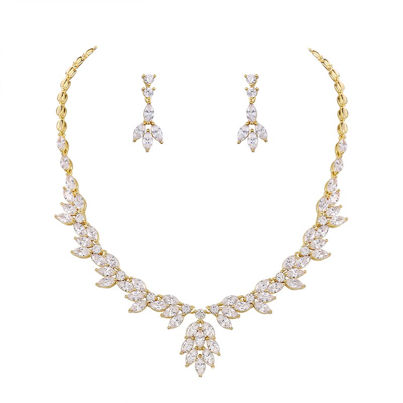 Bruidssieraden set van glamoureuze strass steentjes