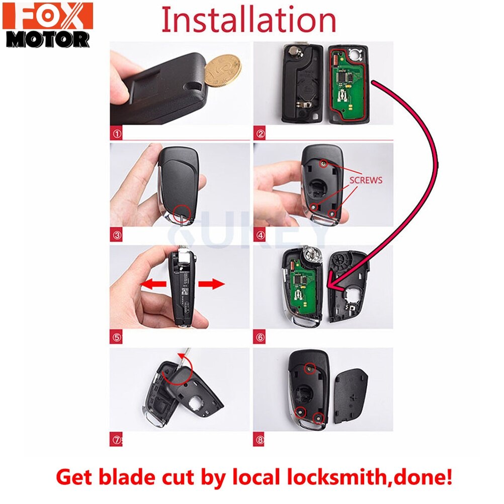 Obudowa kluczyka samochodowego obudowa pilota pokrywa dla Peugeot 307 308 3008 5008 807 207 dla Citroen C2 C3 C4 3 przycisk odwróć zaktualizowane HU83 CE0523