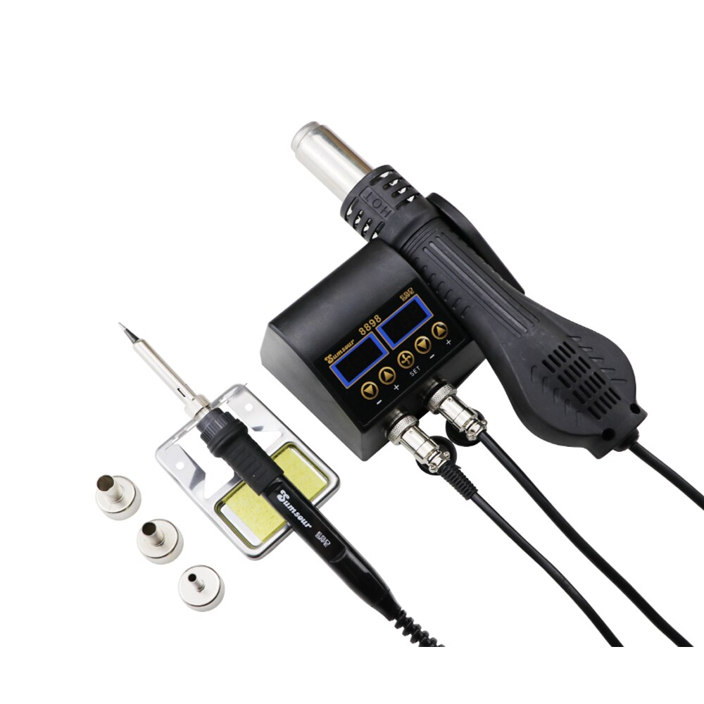 T12 Soldeerstation OLED Digitale Temp Aanpassen Reparatie Soldeerbout Apparatuur Draagbaar Thuis Electzwart Szrh A S