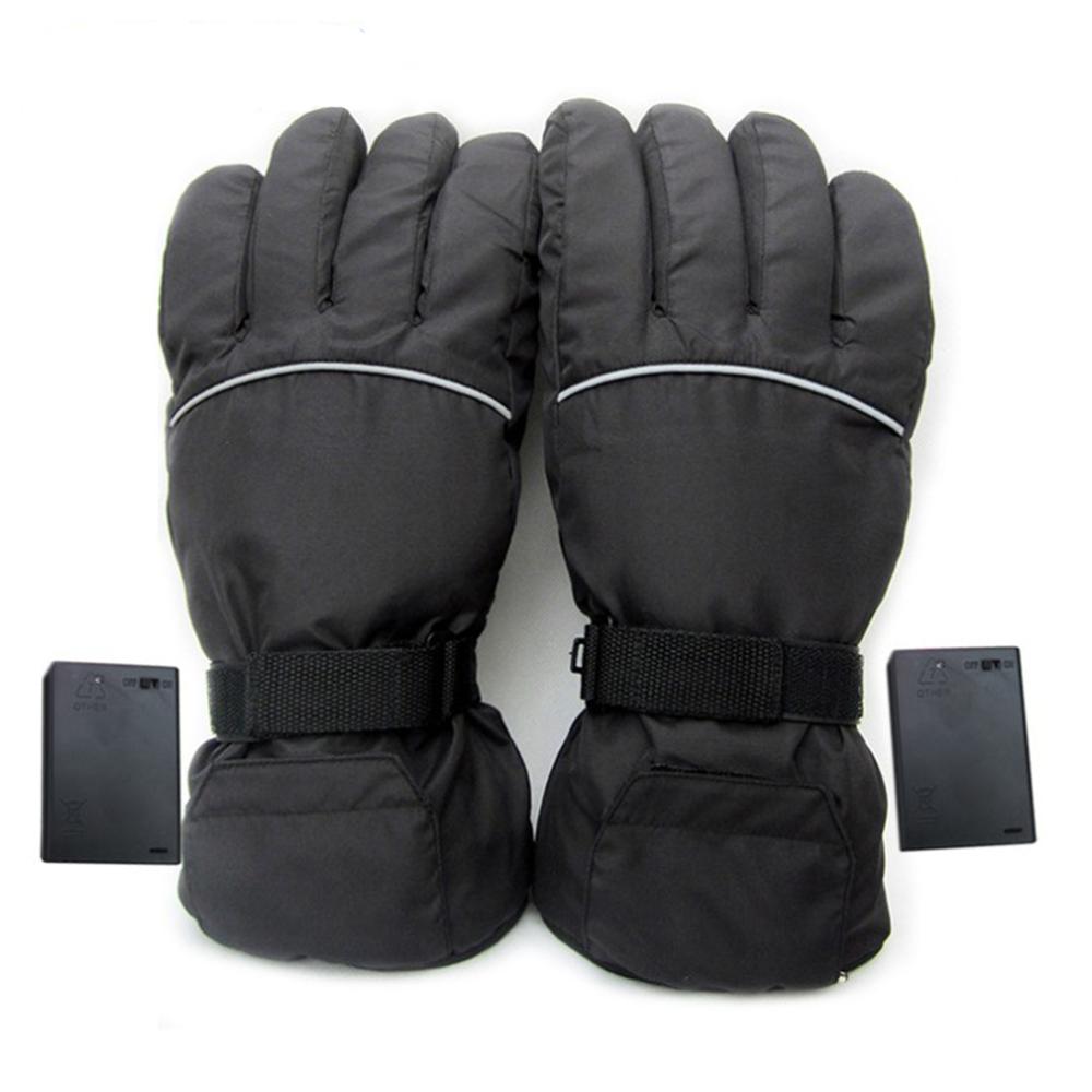 4.5V Elektrische Verwarming Handschoenen Aangedreven Verwarmde Handschoenen voor Carbon Fiber Mannen en Vrouwen Winter Outdoor Motorcycle Verwarmde Handschoenen: Default Title