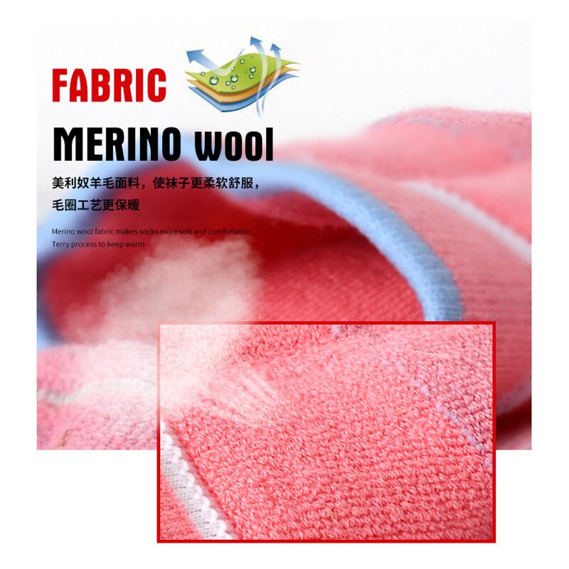 Winter Warme Ski Sokken Mannen Vrouwen Dikke Warme Wollen Sokken Volwassen Outdoor Sport Wandelen Camping Sneeuwscooter Ski Merino Wollen Sokken