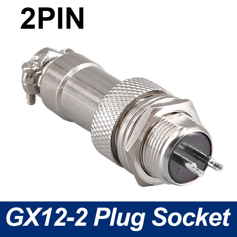 GX12 Panel Circular Aviation Connector Plug Socket 2pin 3Pin 4Pin 5Pin 6Pin 7Pin 5A 125V M12 Connectors: 2Pin