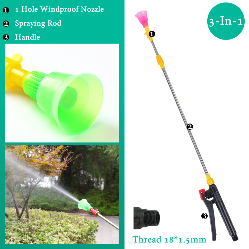 Tige de pulvérisation rétractable de 0.45-0.8m, pour pulvérisateur à pression manuelle, pulvérisation de pesticides de jardin extérieur, arrosoir d'arbre, accessoires: Gris foncé