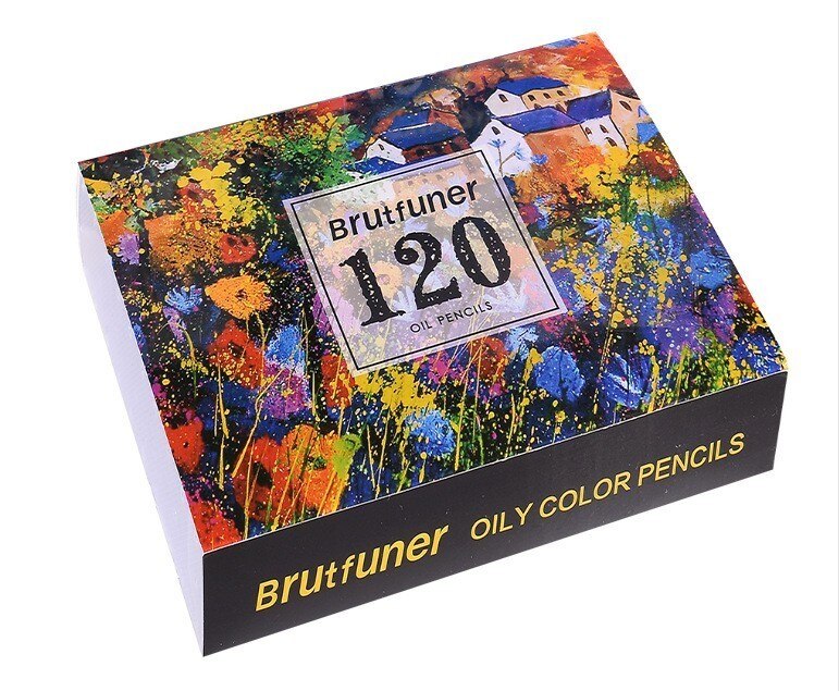 Brutfuner 48/72/120/160/180 Kleur Professionele Olie Kleur Potloden Hout Zachte Aquarel Potlood Voor school Trekken Schets Art Supplies: 120 oil colors