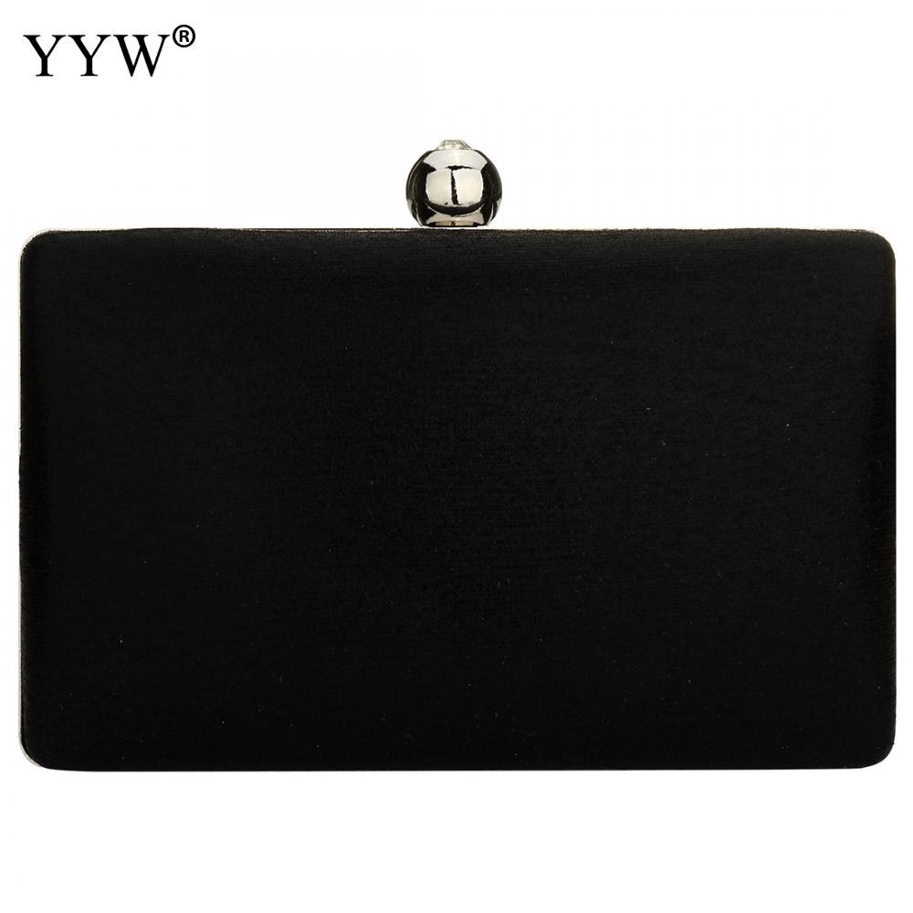 Gold Evening Clutch Crossbody Messenger Bags Box Handbags Party Luxury Clutches And Purse Wedding: black