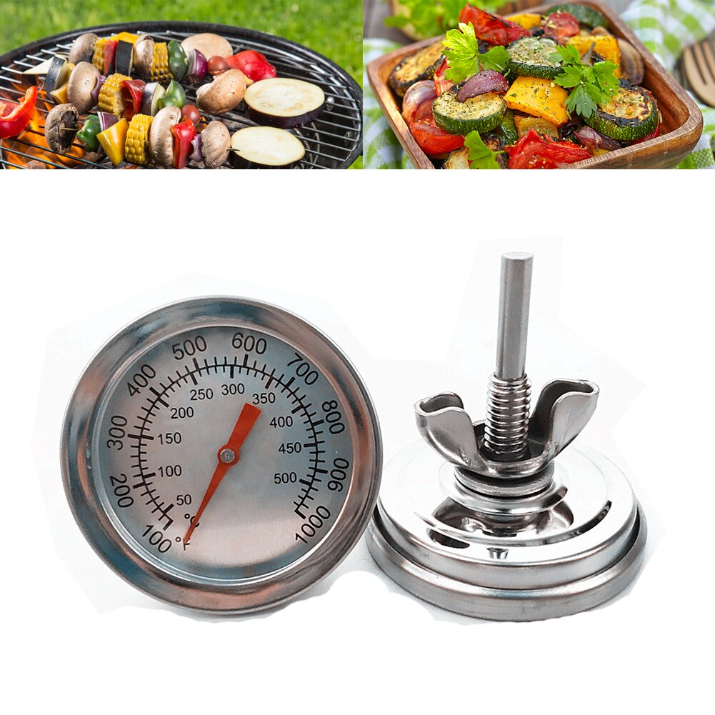 Stainless Steel Barbecue BBQ Grill Thermometer Temp Gauge Outdoor Camping Cook Food Tool oven thermometer Kitchen Dining Tools