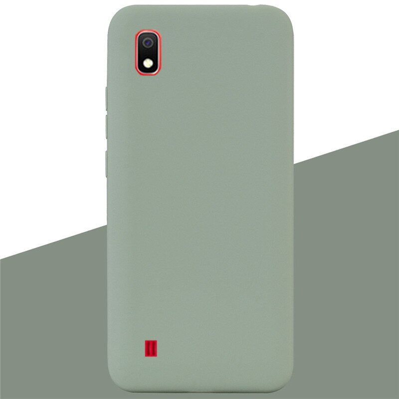 Silikon Fall Für Samsung Galaxy A10 Fall Weiche TPU Zurück Abdeckung Telefon Fall für Samsung A10 EINE 10 SM-A105F a105 Silikon Abdeckung: 8 Bean Green