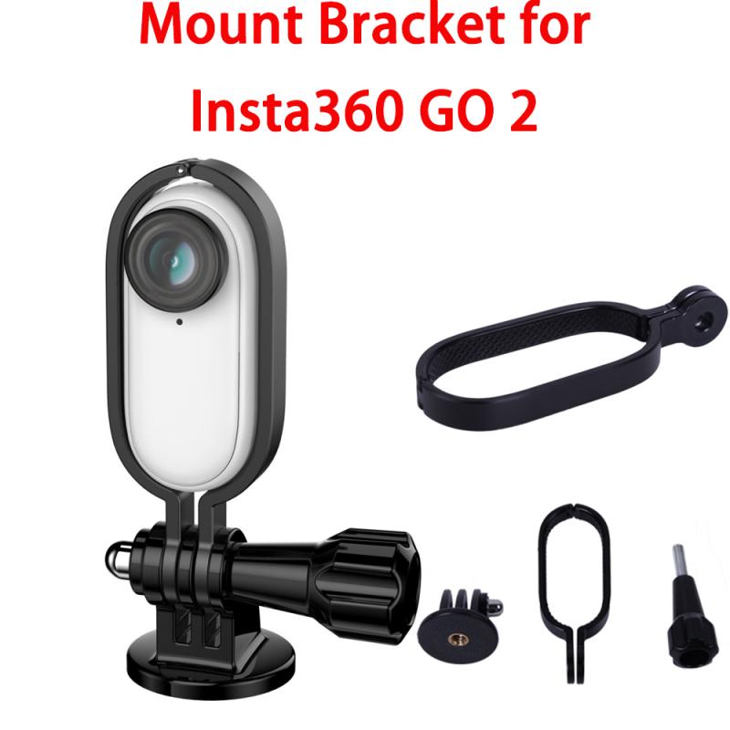 Insta360 Go 2 – cadre de protection en alliage d'aluminium, adaptateur 1/4, support d'angle réglable, stabilisateur pour accessoires Insta360 Go2