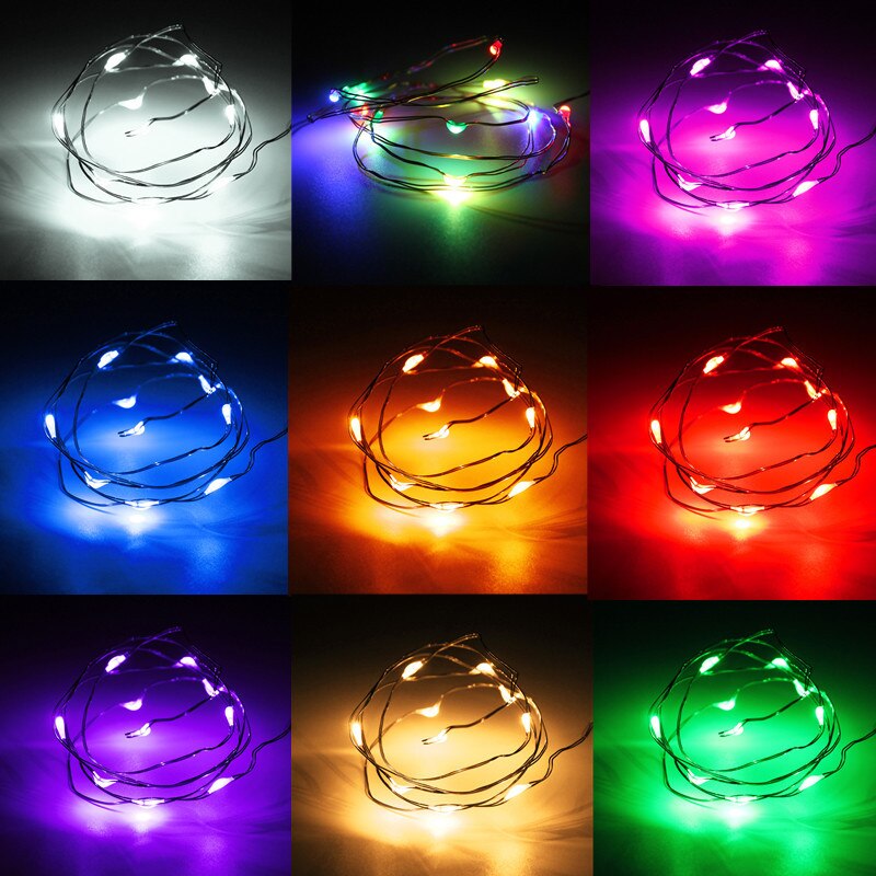 1/2M luces tipo Hada a prueba de agua LED Cadena de luz para Navidad de vacaciones jardín dormitorio boda decoración exterior Interior lámpara