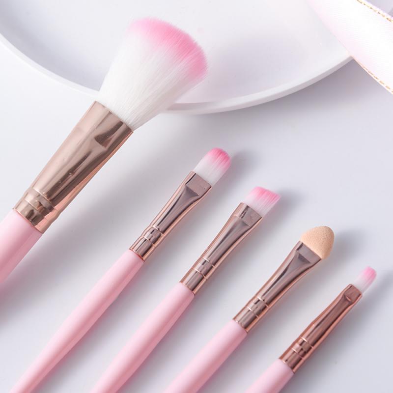5pcs/set Makeup Brush Set Beginner Beauty Tools Makeup Brush Five-piece Blush Brush Eye Shadow Brush Lip Brush Cosmetics TSLM1
