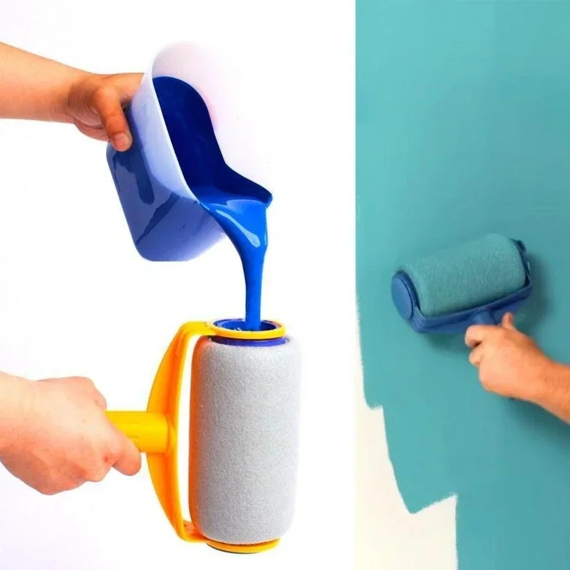 Multifunctionele Verfroller Set Thuiskantoor Wandbehandeling Diy Decoratie Gereedschap Borstel Muur Professionele Naadloze Rollers Borstels