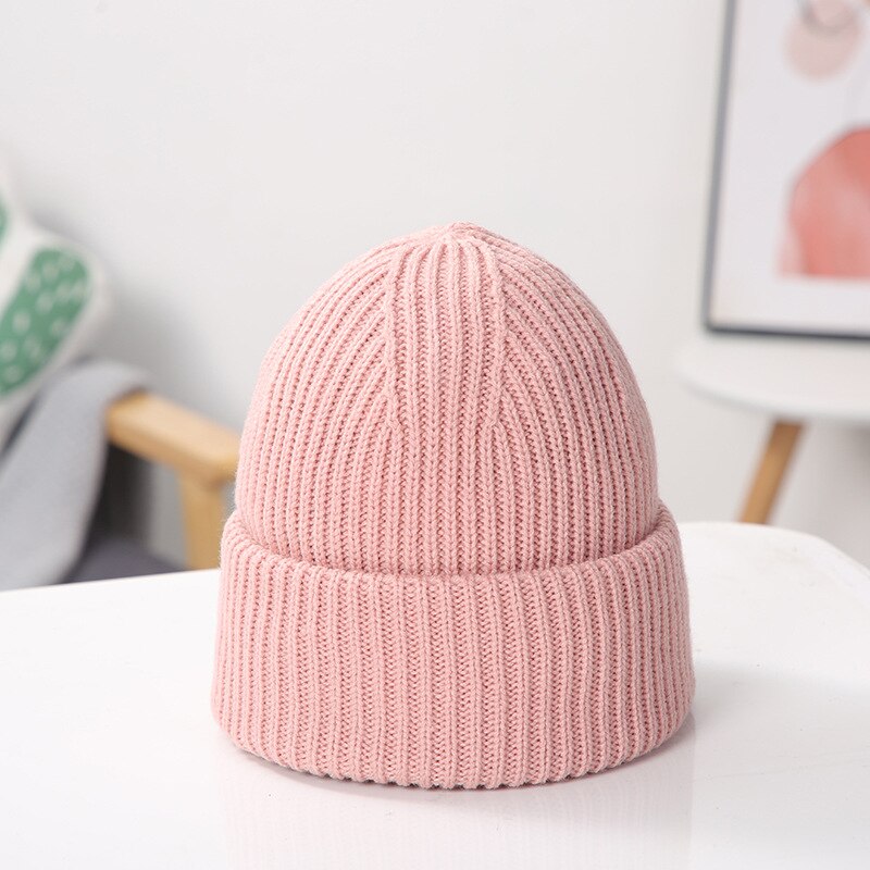 Reheyre Bonnet Tricoté élastique Unisexe Automne Hiver Chapeau Baggy