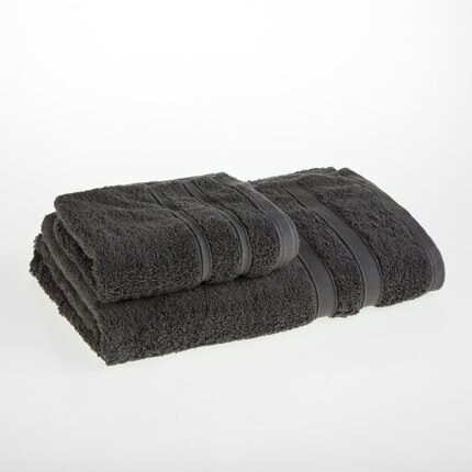 Hjem tekstil luksus mærke badeværelse håndklæde 100% bomuld ansigt hår håndklæder til voksne hotelforsyninger 5 farver blødt rektangel 35*70cm: Mørkegrå